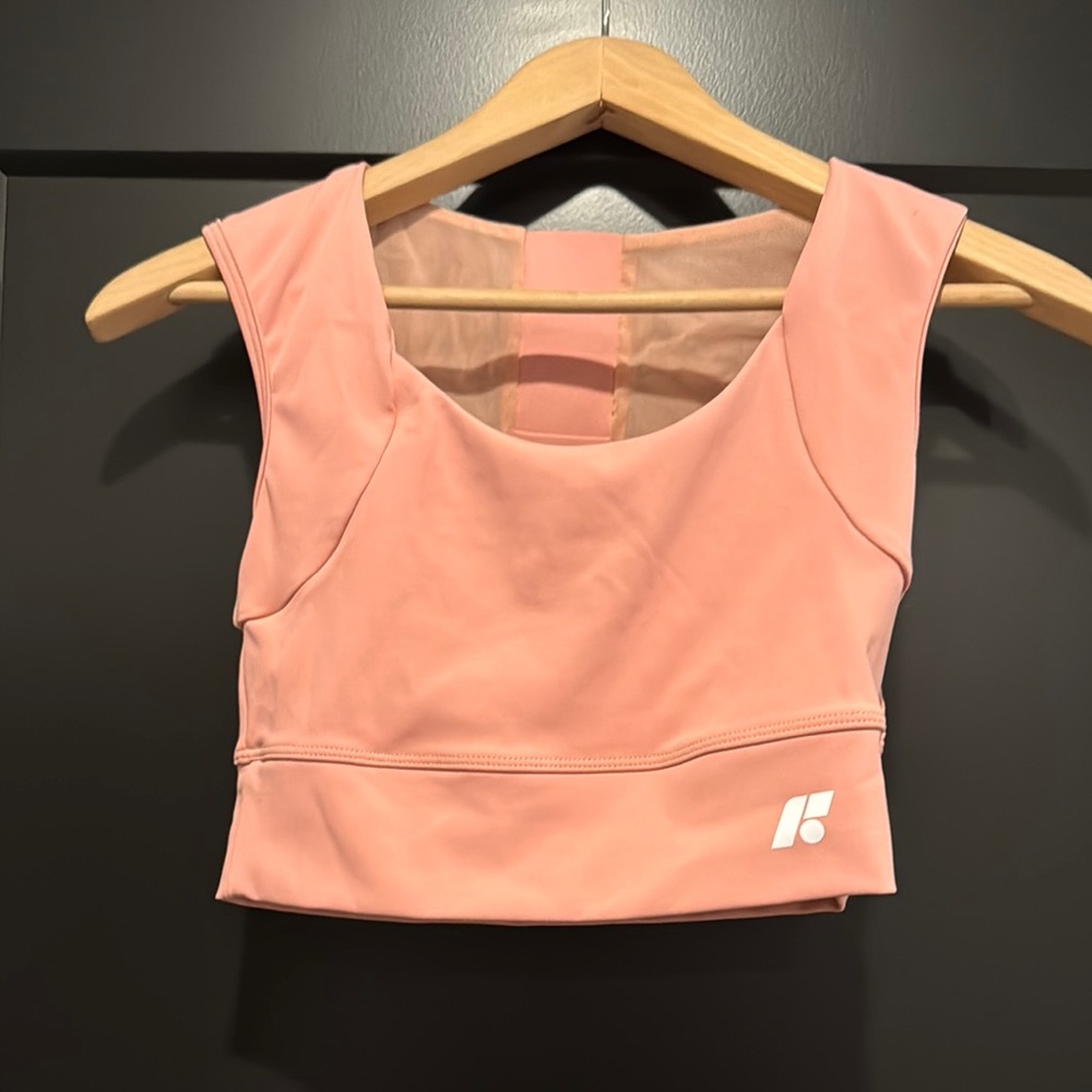 Pink Minimalist Sports Bra for Active Wear